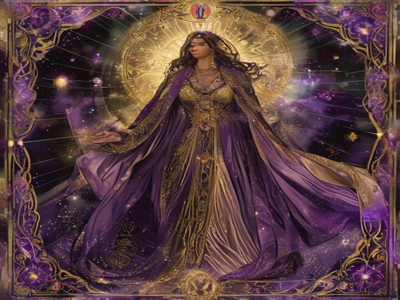 A Imperatriz arquétipo da mãe divina irradiando energia maternal sagrada