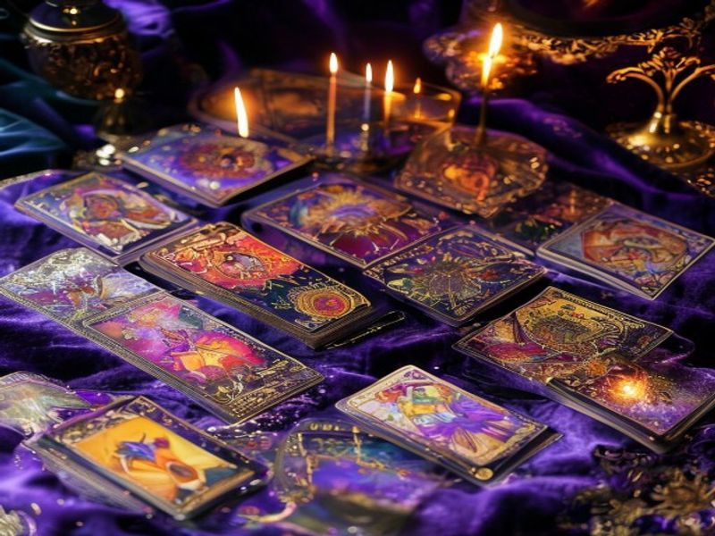 Coleção de baralhos de tarot diversos para escolher primeiro deck